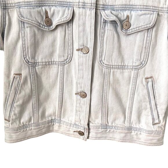 Gap 1969 Short Sleeve Light Indigo Jean Jacket in Size Small - Picture 10 of 16